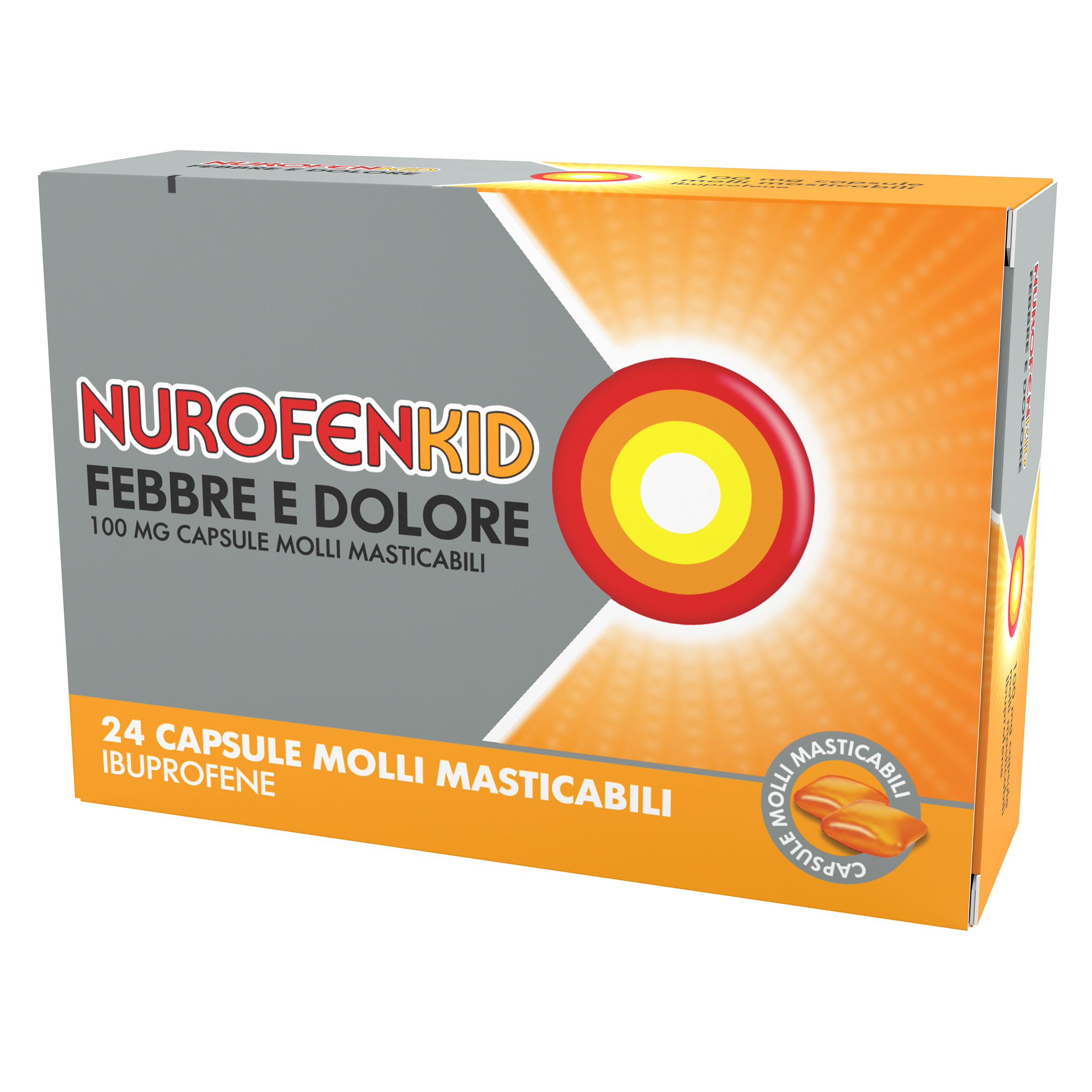 NUROFENKID FEBBRE D*24CPS100MG - Farmacia Bartoli