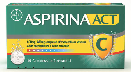 ASPIRINAACT*10CPR EFF800+480MG - Farmacia Bartoli