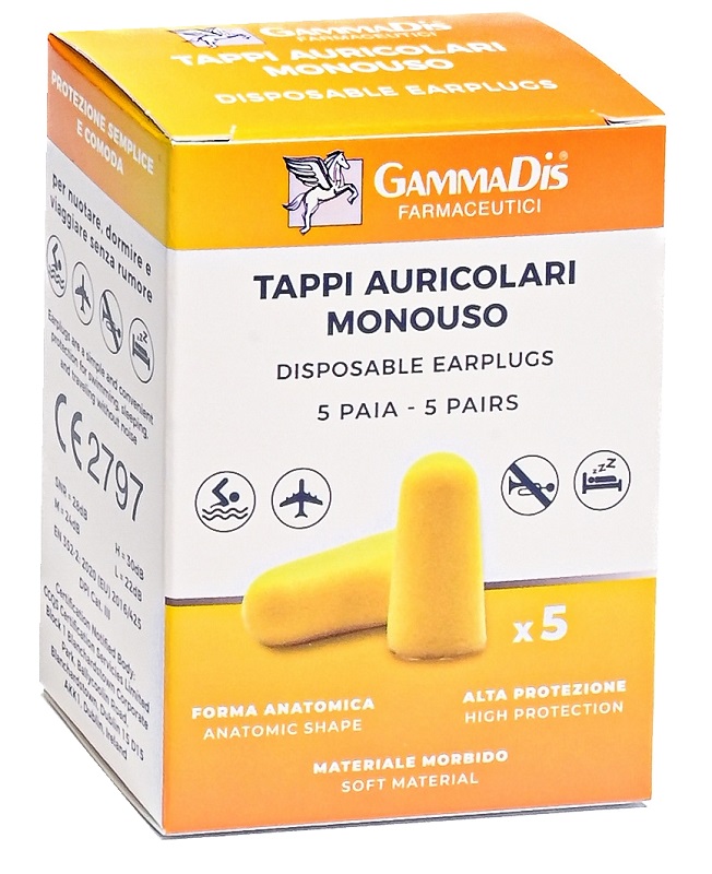 TAPPO AURICOLARE EAR GOMMAPIUMA 10 PEZZI GAMMADIS - Farmacia Bartoli