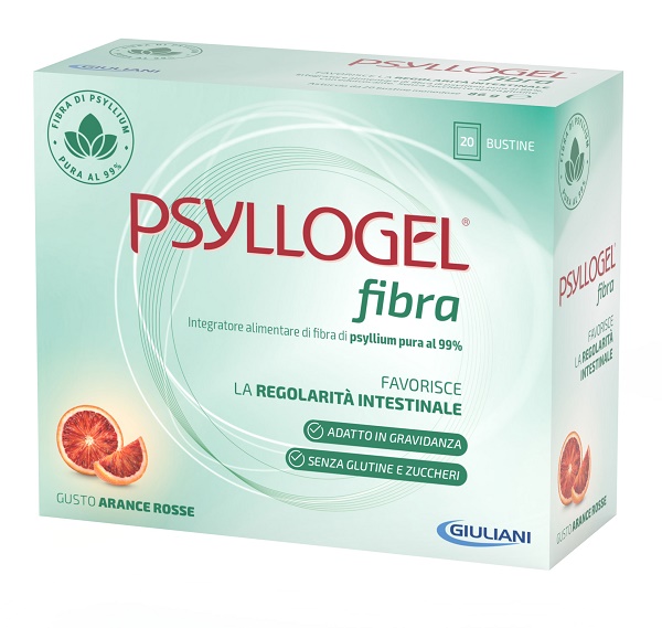 PSYLLOGEL FIBRA ARANCE ROSSE 20 BUSTINE - Farmacia Bartoli