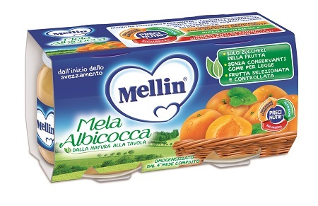 MELLIN OMOGENEIZZATO MELA/ALBICOCCA 100 G 2 PEZZI - Farmacia Bartoli