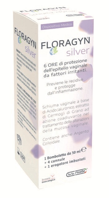 FLORAGYN SILVER SCHIUMA VAGINALE CON ARGENTO COLLOIDALE 50 ML - Farmacia Bartoli