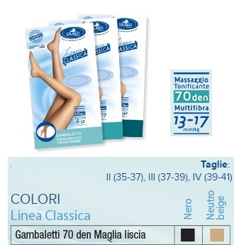 SAUBER GAMBALETTO 70 MAGLIA LISCIA NERO 3 LINEA CLASSICA - Farmacia Bartoli
