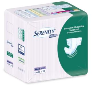PANNOLONE PER INCONTINENZA A MUTANDINA SERENITY SOFTDRY MAXI LARGE 15 PEZZI - Farmacia Bartoli