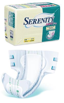 PANNOLONE PER INCONTINENZA SERENITY SOFTDRY FORMATO SUPER T AGLIA LARGE 30 PEZZI - Farmacia Bartoli