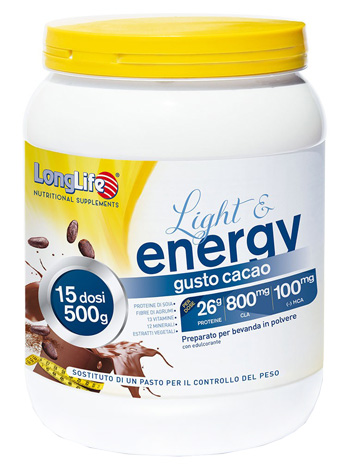 LONGLIFE LIGHT & ENERGY CACAO 500 G - Farmacia Bartoli