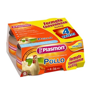 PLASMON OMOGENEIZZATO POLLO CON GIFT 4 X 80 G - Farmacia Bartoli