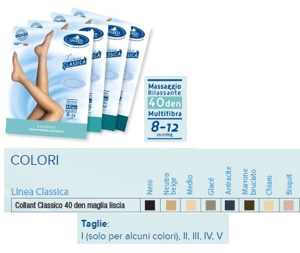 SAUBER COLLANT 40 DENARI MAGLIA LISCIA BISQ 2 LINEA CLASSICA - Farmacia Bartoli