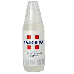 DISINFETTANTE IGIENIZZANTE A BASE DI IPOCLORITO DI SODIO ANTIMICROBICO AD AMPIO SPETTRO D'AZIONE AMUCHINA LIQUIDA 100% 500 ML - Farmacia Bartoli