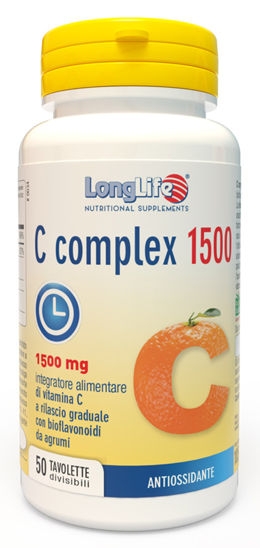 LONGLIFE C COMPLEX 1500 T/R 50 TAVOLETTE DIVISIBILI - Farmacia Bartoli