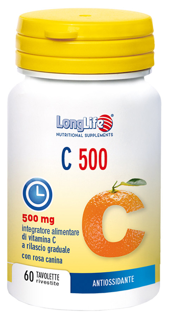 LONGLIFE C 500 T/R 60 TAVOLETTE RIVESTITE - Farmacia Bartoli