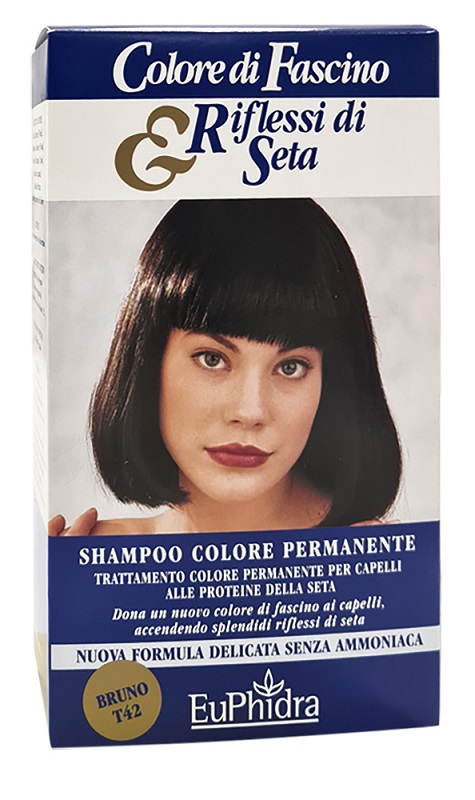 EUPHIDRA COLORE DI FASCINO & RIFLESSI DI SETA SHAMPOO COLORE PERMANENTE 42 BRUNO 120 ML - Farmacia Bartoli