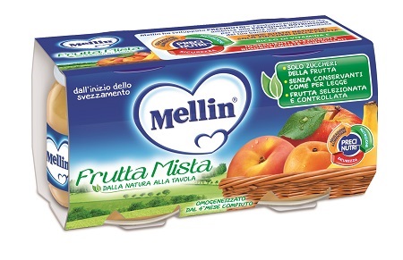 MELLIN OMOGENEIZZATO FRUTTA MISTA 100 G 2 PEZZI - Farmacia Bartoli