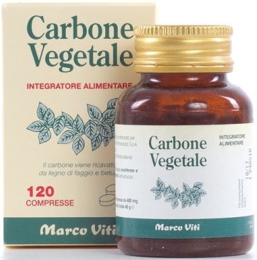 CARBONE VEGETALE 120 COMPRESSE - Farmacia Bartoli
