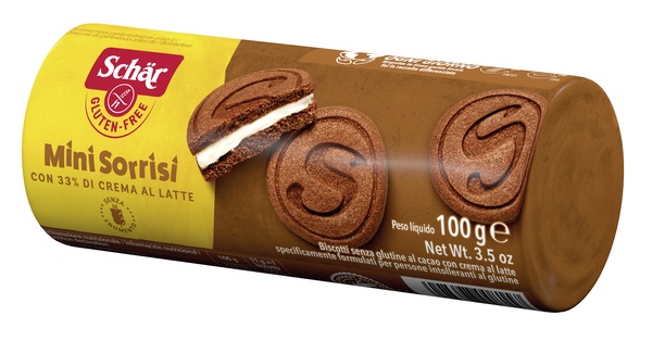 SCHAR MINI SORRISI CON CREMA AL LATTE 100 G - Farmacia Bartoli