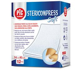 GARZA STERICOMPRESS SOFT XL TNT 36X40CM 12 PEZZI - Farmacia Bartoli