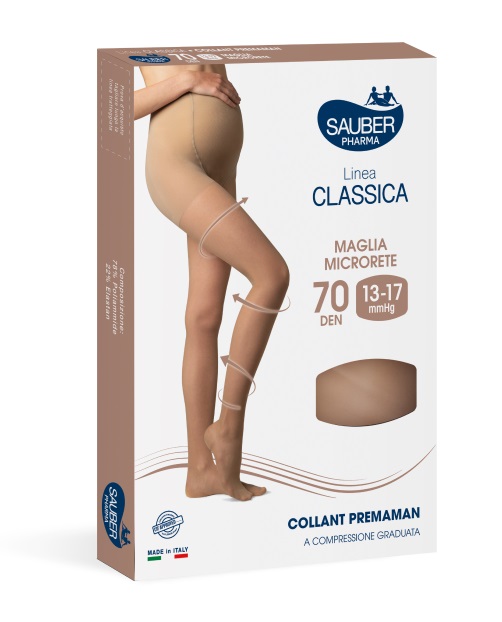 SAUBER COLLANT 70 DENARI PREMAMAN MAGLIA MICRORETE NEUTRO BEIGE 4 LINEA CLASSICA - Farmacia Bartoli