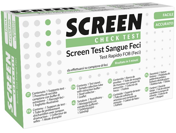 SCREEN TEST RAPIDO PRESENZA DI SANGUE OCCULTO NELLE FECI SCREEN TEST FOB - Farmacia Bartoli