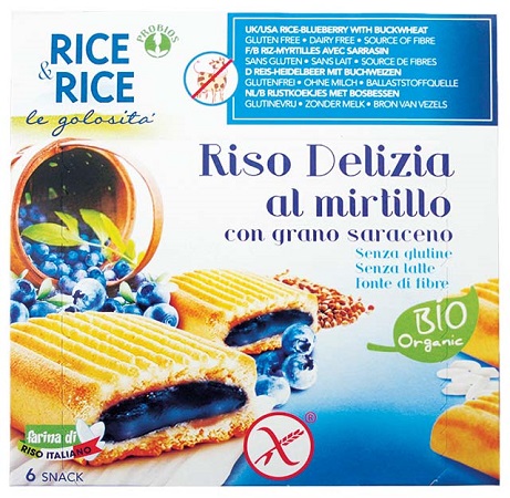 RICE&RICE RISO DELIZIA MIRTILLO E GRANO SARACENO 6 X 33 G - Farmacia Bartoli