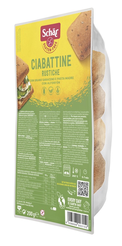 SCHAR CIABATTINE RUSTICHE SENZA LATTOSIO 200 G - Farmacia Bartoli