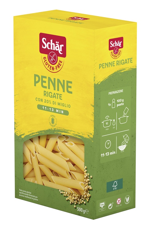 SCHAR PENNE RIGATE 500 G - Farmacia Bartoli
