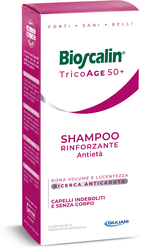 BIOSCALIN TRICOAGE SHAMPOO RINFORZANTE ANTIETA' 200 ML - Farmacia Bartoli