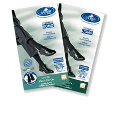 CALZA UOMO COTONE 70 DENARI  GRANDE NERO - Farmacia Bartoli