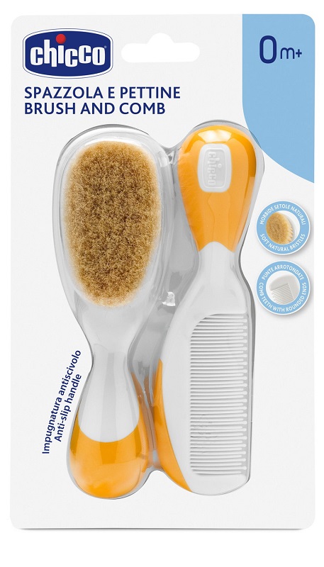 CHICCO SPAZZOLA + PETTINE ARANCIONE - Farmacia Bartoli
