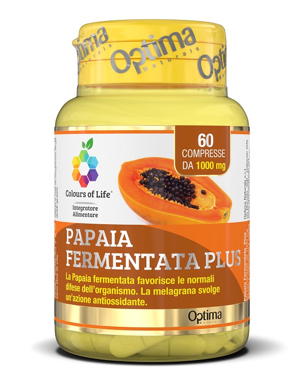 COLOURS OF LIFE FERMENTA PAPAIA PLUS 60 COMPRESSE 1000 MG - Farmacia Bartoli