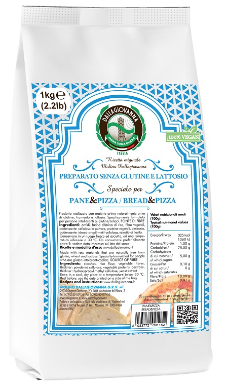 PREPARATO SPECIALE PER PANE E PIZZA SENZA LATTOSIO 1 KG - Farmacia Bartoli