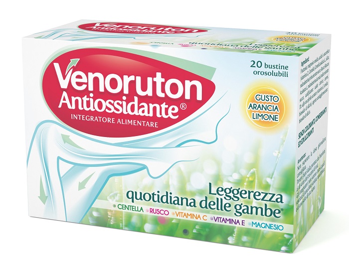 VENORUTON ANTIOSSIDANTE 20 BUSTINE OROSOLUBILI MONODOSE - Farmacia Bartoli