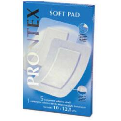 GARZA COMPRESSA PRONTEX SOFT PAD 10X12,5 6 PEZZI (5 TNT + 1 IMPERMEABILE AQUA PAD) - Farmacia Bartoli