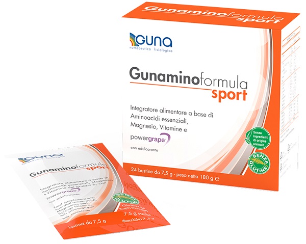 GUNAMINOFORMULA SPORT 24 BUSTE 180 G - Farmacia Bartoli
