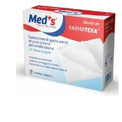 GARZA COMPRESSA MEDS 12/8 36X40CM 12 PEZZI - Farmacia Bartoli