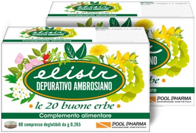ELISIR DEPURATIVO AMBROSIANO 80 COMPRESSE 21,20 G - Farmacia Bartoli