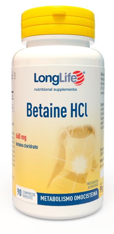 LONGLIFE BETAINE HCL 90 COMPRESSE RIVESTITE - Farmacia Bartoli