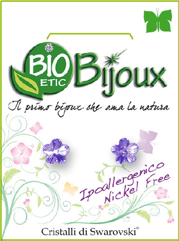 ORECCHINO FIORE 6MM VIOLET - Farmacia Bartoli
