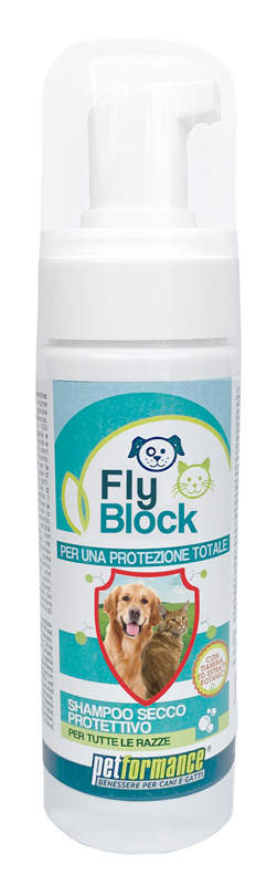 PETFORMANCE FLYBLOCK SHAMPOO SECCO CANI/GATTI 150 ML - Farmacia Bartoli