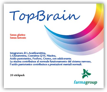 TOPBRAIN 20 STICK 4,5 G - Farmacia Bartoli