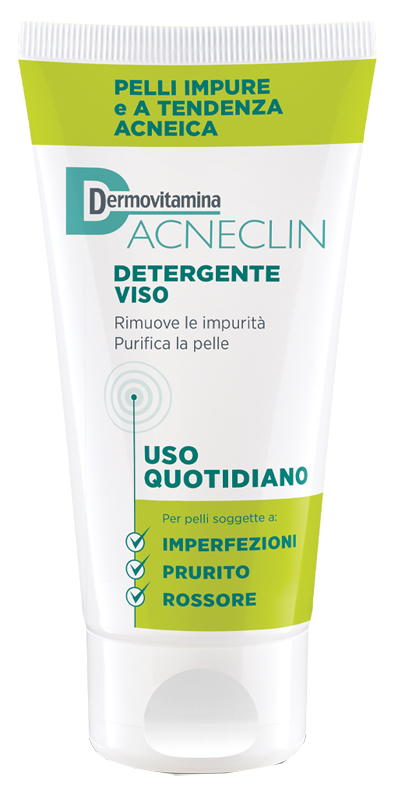 DERMOVITAMINA ACNECLIN DETERGENTE VISO USO QUOTIDIANO 200 ML - Farmacia Bartoli