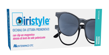 OCCHIALE DA LETTURA PREMONTATO IRISTYLE SUNNY MOON +2,00 CON CLIP ON MAGNETICO DOTATO DI LENTI DA SOLE POLARIZZATE 1 PAIO - Farmacia Bartoli