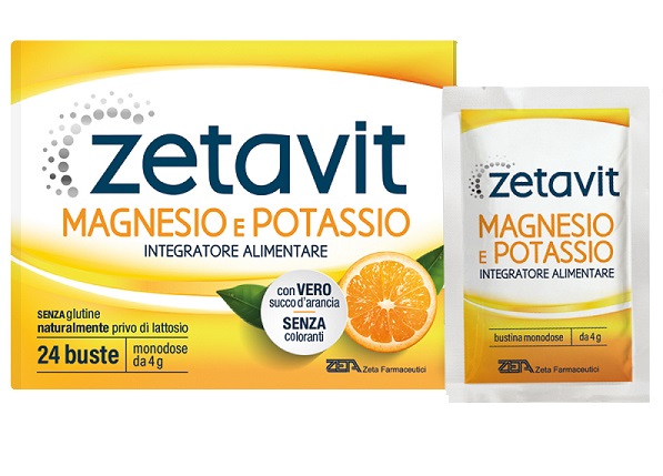 ZETAVIT MAGNESIO POTASSIO SENZA ZUCCHERO 24 BUSTINE DA 6 G - Farmacia Bartoli