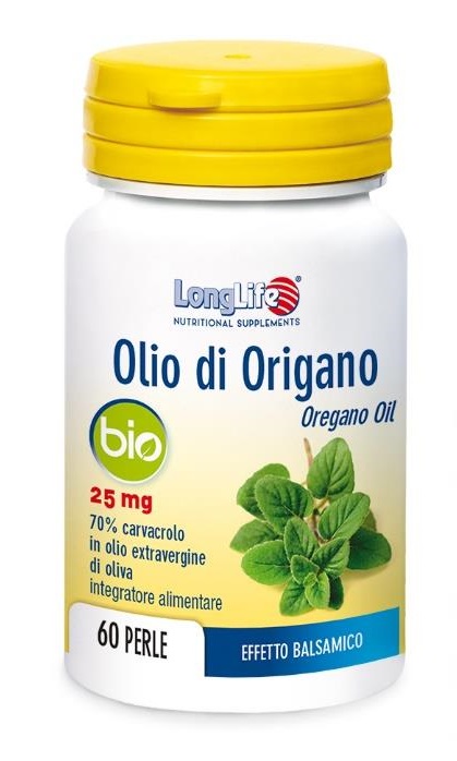 LONGLIFE OLIO ORIGANO BIO 60 PERLE DI GELATINA - Farmacia Bartoli