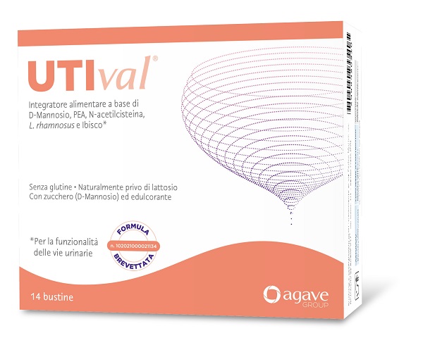 UTIVAL 14 BUSTINE SENZA GLUTINE NATURALMENTE PRIVO DI LATTOSIO CON ZUCCHERO D-MANNOSIO ED EDULCORANTE FORMULA BREVETTATA N. 102021000021134 - Farmacia Bartoli