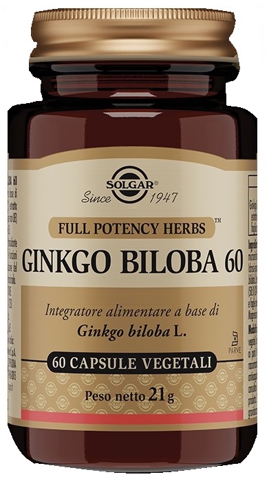 GINKGO BILOBA 60 60 CAPSULE VEGETALI - Farmacia Bartoli