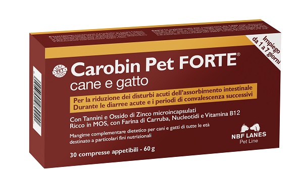 CAROBIN PET FORTE 30 COMPRESSE - Farmacia Bartoli