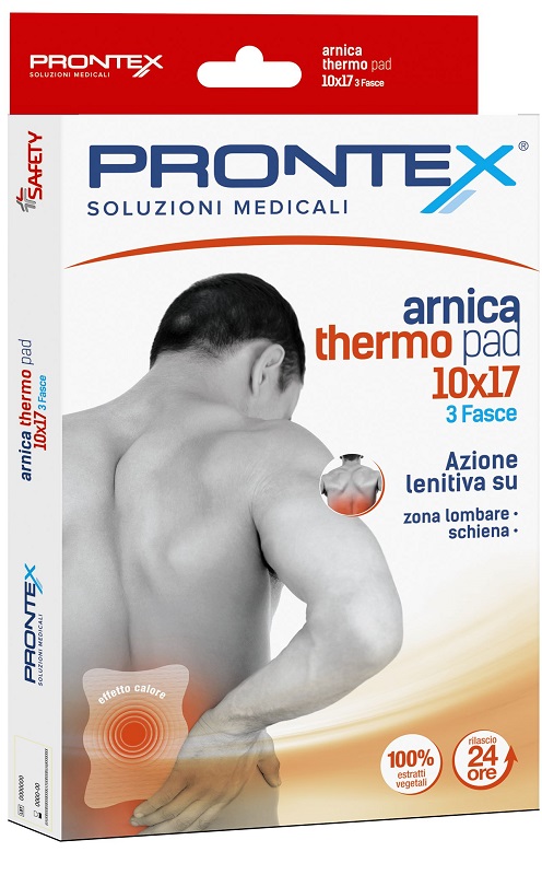 FASCIA PRONTEX ARNICA THERMO PAD 10 X 17 3 PEZZI - Farmacia Bartoli