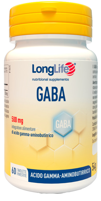 LONGLIFE GABA 500MG 60 TAVOLETTE RIVESTITE - Farmacia Bartoli