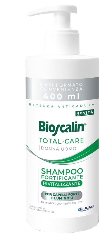 BIOSCALIN TOTAL CARE SHAMPOO FORTIFICANTE RIVITALIZZANTE 400 ML - Farmacia Bartoli