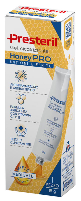 GEL IDROATTIVO CICATRIZZANTE PRESTERIL HONEYPRO 15 G - Farmacia Bartoli